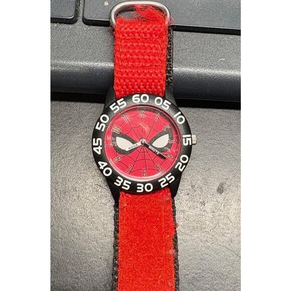 Children's 34mm Spiderman Watch by Marvel.  Canvas Band - Picture 1 of 3